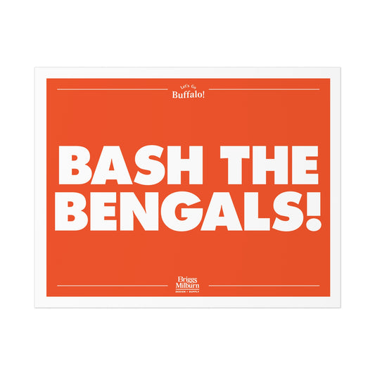 Briggs Milburn Design & Supply - Let's Go Buffalo! - Week 9 - Bash the Bengals! - Digital Download