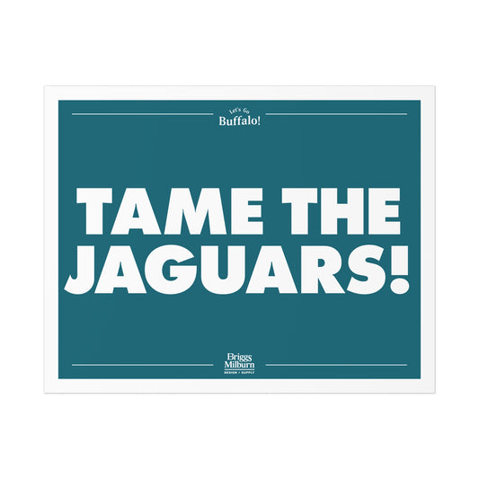 Briggs Milburn Design & Supply - Let's Go Buffalo! - Week 5 - Tame The Jaguars! - Digital Download